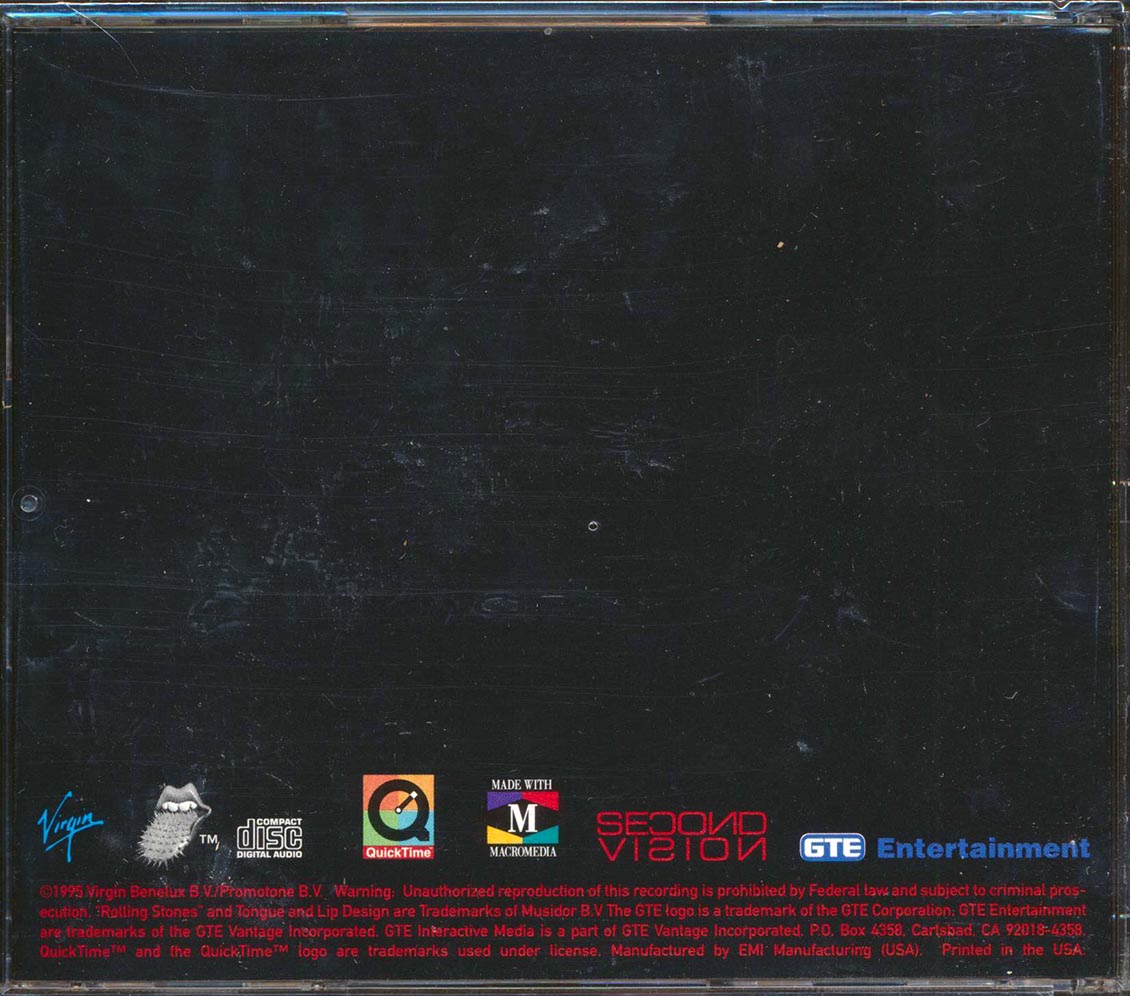 The Rolling Stones Voodoo Lounge CD ROM Music CD