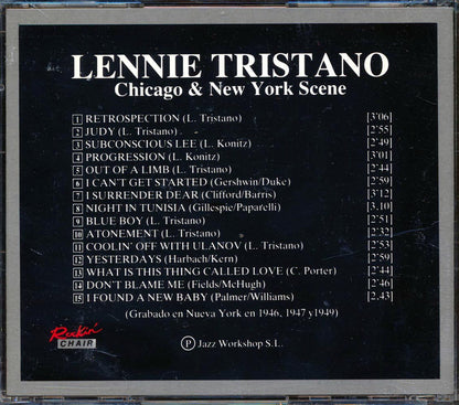 Lennie Tristano - Chicago & New York Scene Music CD