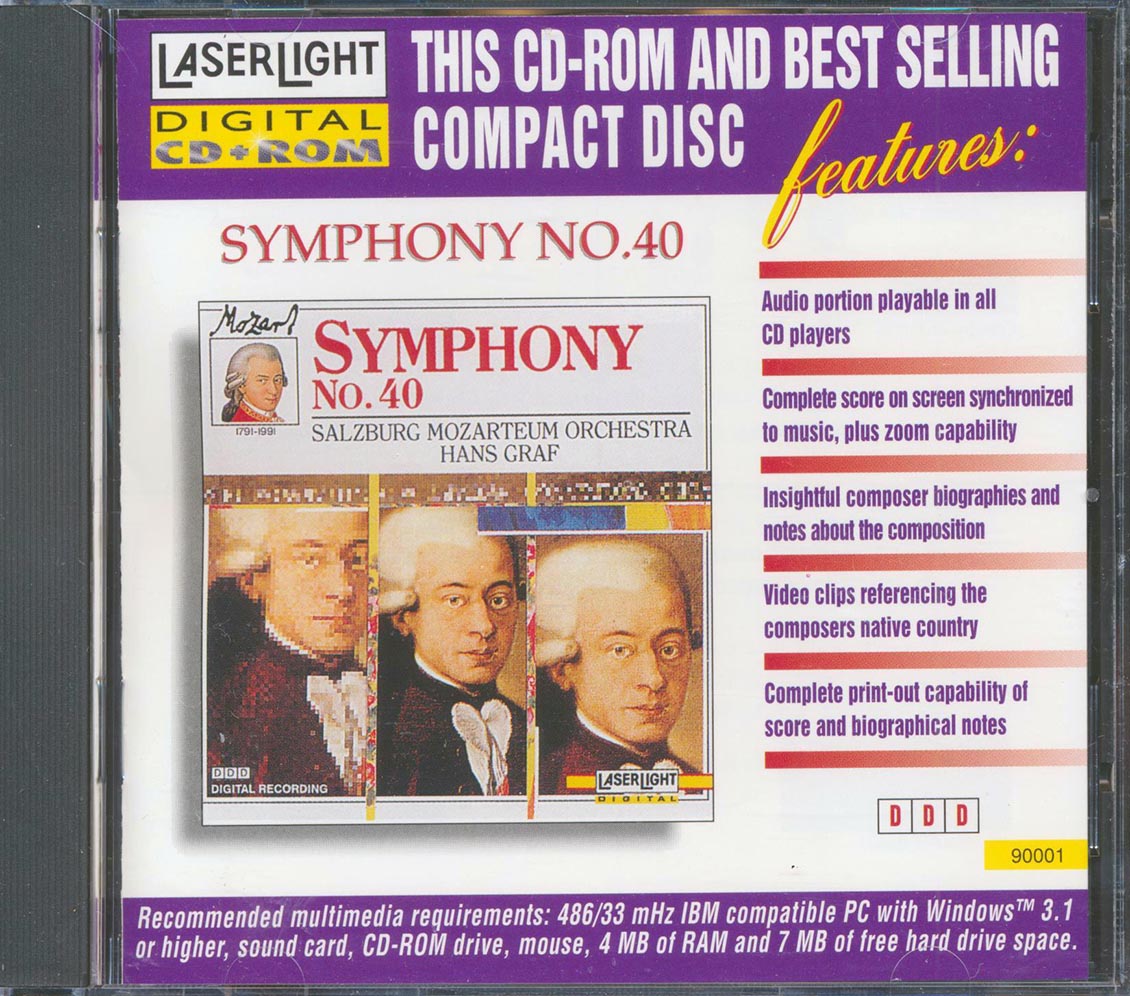 Salzburg Mozarteum Orchestra, Hans Graf - Mozart Symphony No. 40 Music CD