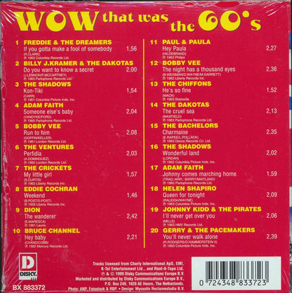 The Crickets, Bobby Vee, Dion, The Shadows, Etc. - Wow That Was The 70's Volume 2 (20 tracks) Music CD