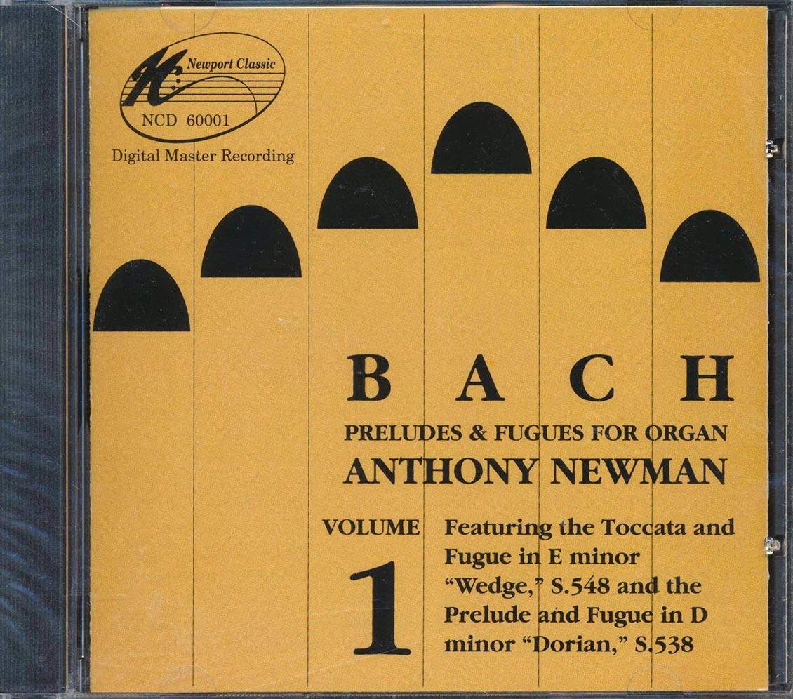 Bach, Anthony Newman - Preludes & Fugues For Organ Volume 1 Music CD