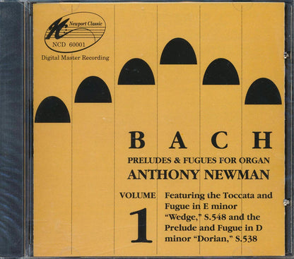 Bach, Anthony Newman - Preludes & Fugues For Organ Volume 1 Music CD
