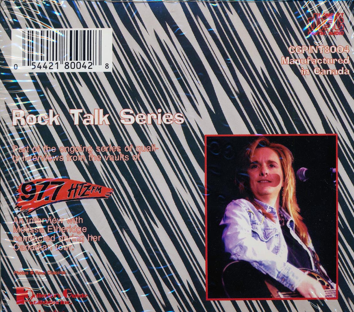 Melissa Etheridge - The HITZ FM Interview Music CD