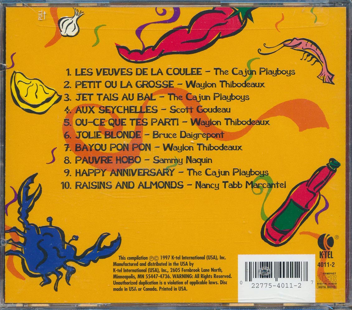 The Cajun Playboys Waylon Thibodeaux Etc Cajun Fun Greatest Cajun Party Hits Music CD