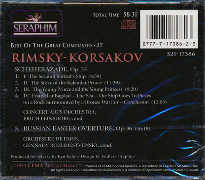 Rimsky-Korsakov - Scheherazade: Russian Easter Overture Music CD