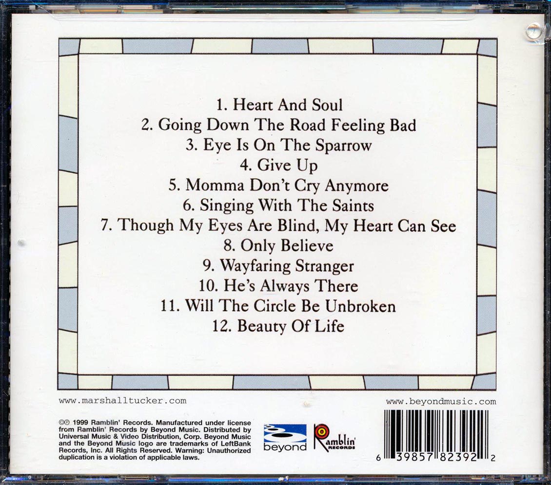 The Marshall Tucker Band - Gospel Music CD