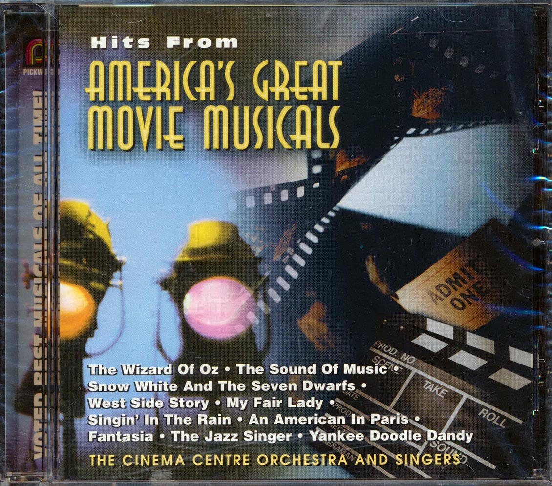 The Cinema Centre Orchestra And Singers - Hits From America'S Great Movie Musicals Music CD