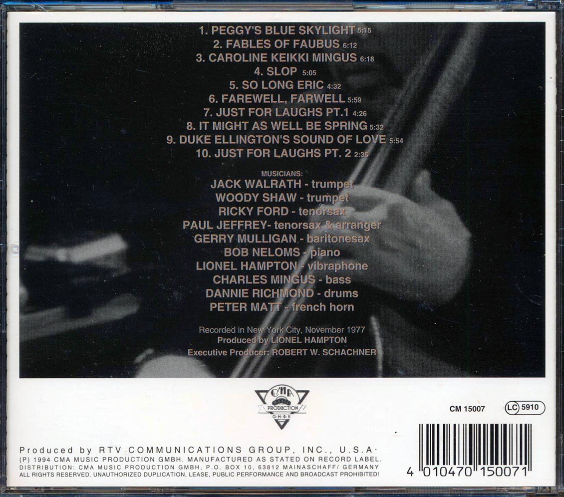 Charles Mingus - Final Work Music CD