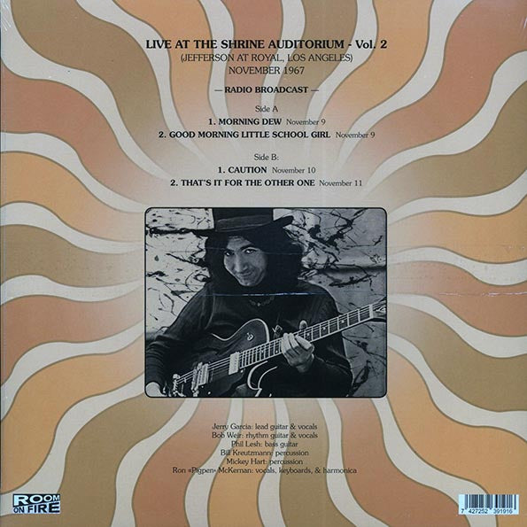 Grateful Dead Live At The Shrine Auditorium Volume 2 November 1967 Vinyl Record
