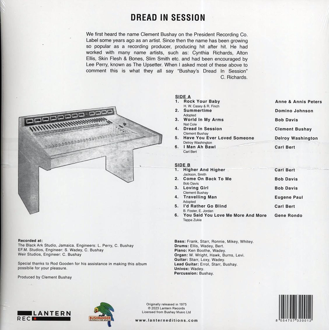Clement Bushay, Delroy Washington, Lee Perry, Etc. - Dread In Session (ltd. ed.) Vinyl Record