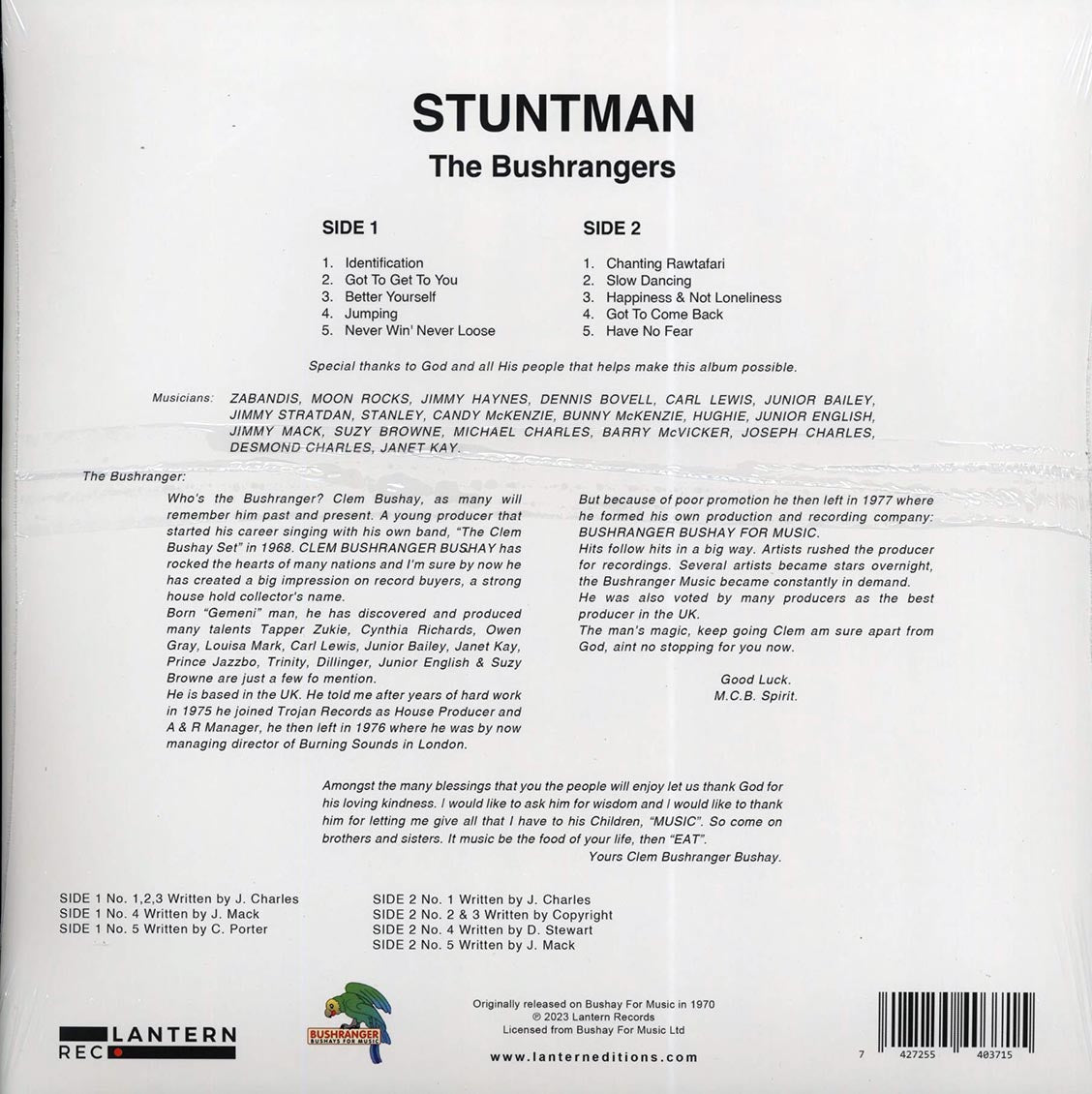The Bushrangers - Stuntman (ltd. ed.) Vinyl Record