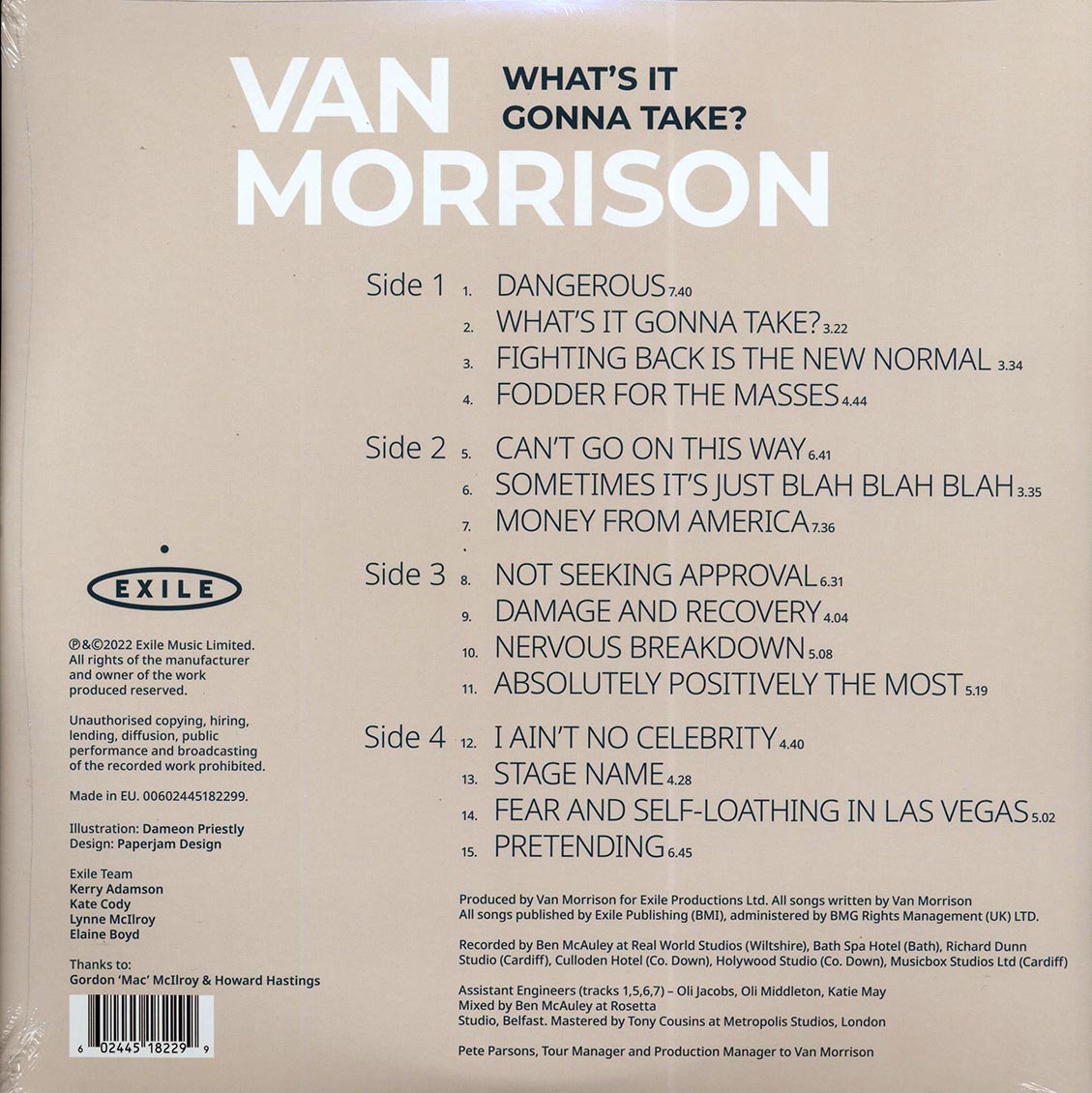 Van Morrison - What's It Gonna Take? (ltd. ed.) (2xLP) (grey vinyl) Vinyl Record