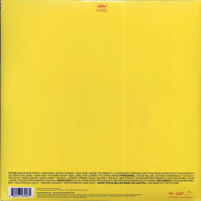 Steve Miller Band Brave New World incl. mp3 180g remastered Vinyl Record