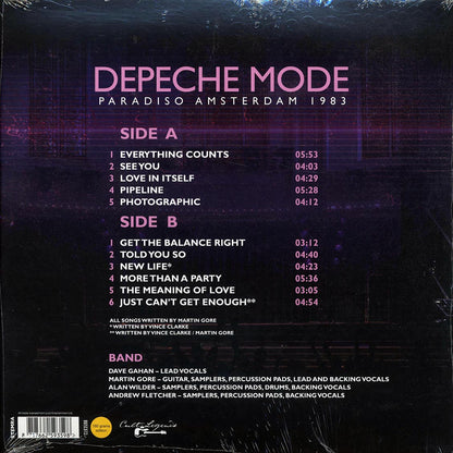 Depeche Mode - Paridiso Amsterdam 1983 Vinyl Record