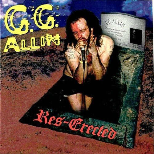 the album cover for Gg Allin - Res-Erected