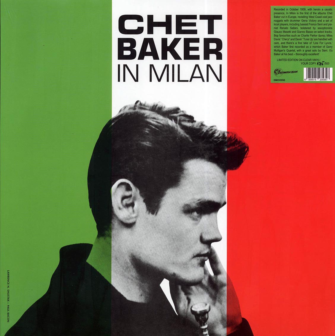 Chet Baker - In Milan (ltd. 500 copies made) (clear vinyl) Vinyl Record