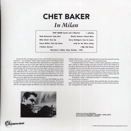 Chet Baker - In Milan (ltd. 500 copies made) (clear vinyl) Vinyl Record