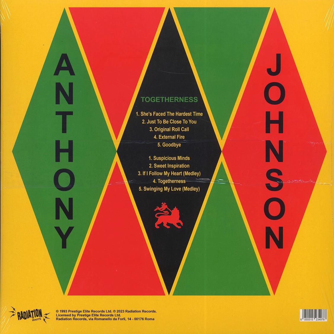 Anthony Johnson - Togetheress Vinyl Record