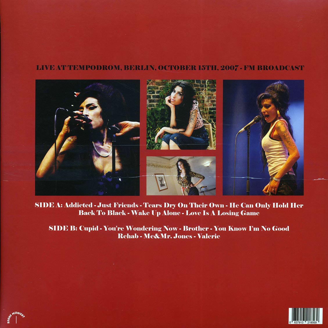 Amy Winehouse - Look Across The Water: Live At Tempodrom, Berlin, October 15th, 2007 Vinyl Record