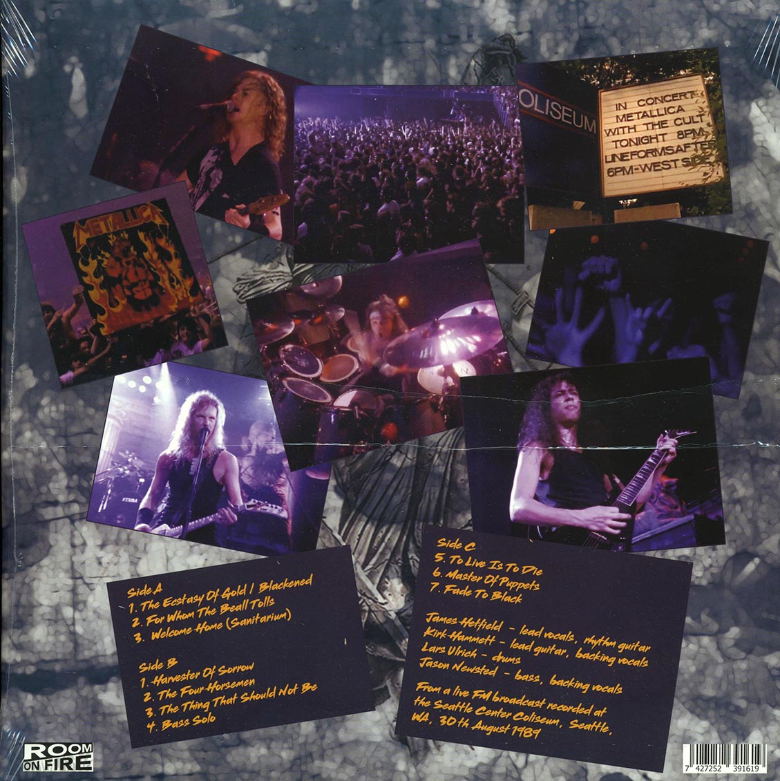 Metallica - Seattle '89 Volume 1: The Classic Washington State Broadcast (ltd. ed.) (2xLP) (yellow vinyl) Vinyl Record