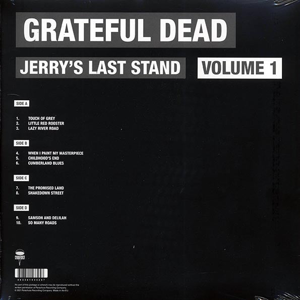 Grateful Dead Jerry's Last Stand Volume 1 Soldier Field Chicago, July 9th, 1995 Vinyl Record