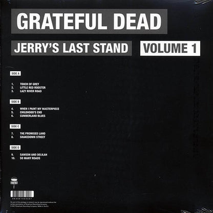 Grateful Dead Jerry's Last Stand Volume 1 Soldier Field Chicago, July 9th, 1995 Vinyl Record