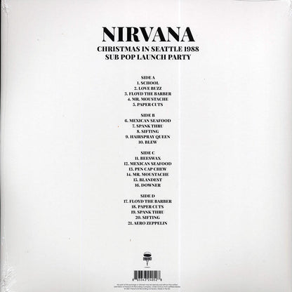 Nirvana Christmas In Seattle 1988: Sub Pop Launch Party ltd. ed. 2xLP clear Vinyl Record