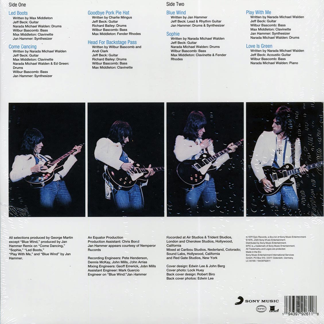 Jeff Beck Wired blue Vinyl Record