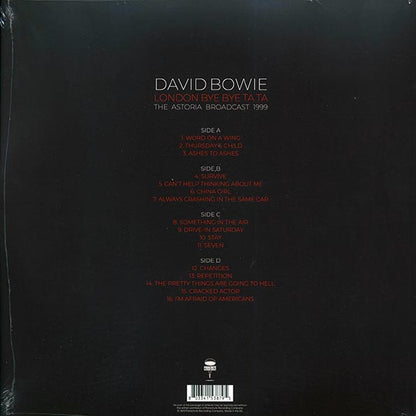 David Bowie London Bye Bye Ta Ta, The Astoria Broadcast 1999 Vinyl Record