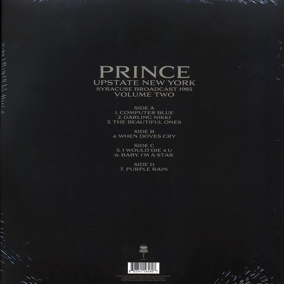 Prince Upstate New York Volume 2: Syracuse Broadcast 1985 2xLP Vinyl Record