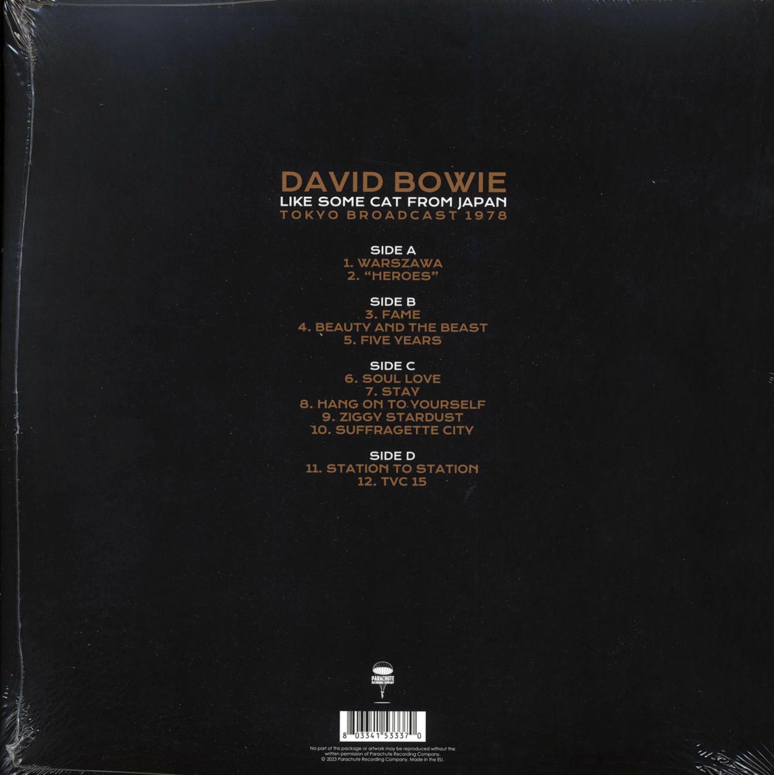 David Bowie - Like Some Cat From Japan: Tokyo Broadcast 1978 (2xLP) Vinyl Record
