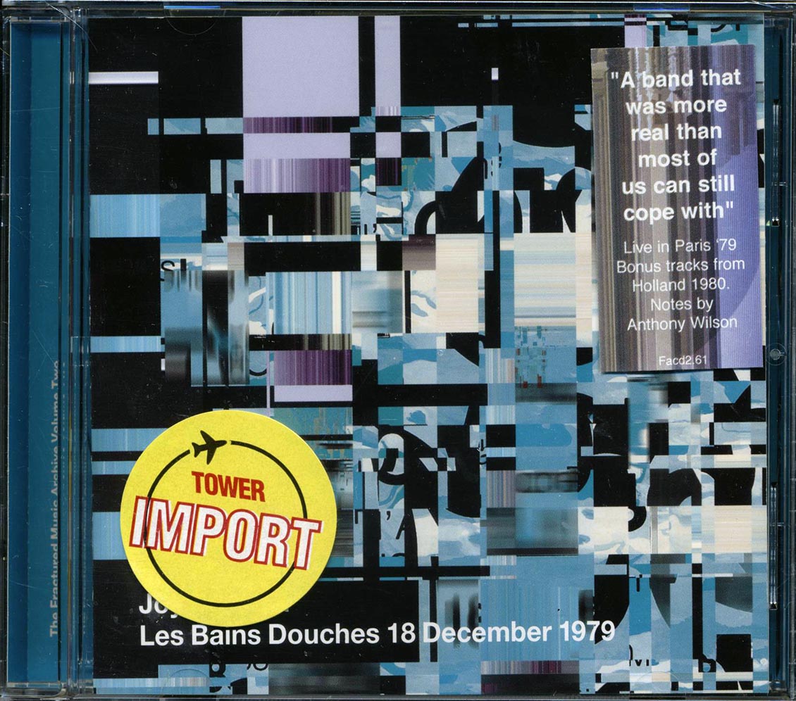 Joy Division Les Bains Douches 18 December 1979 Music CD