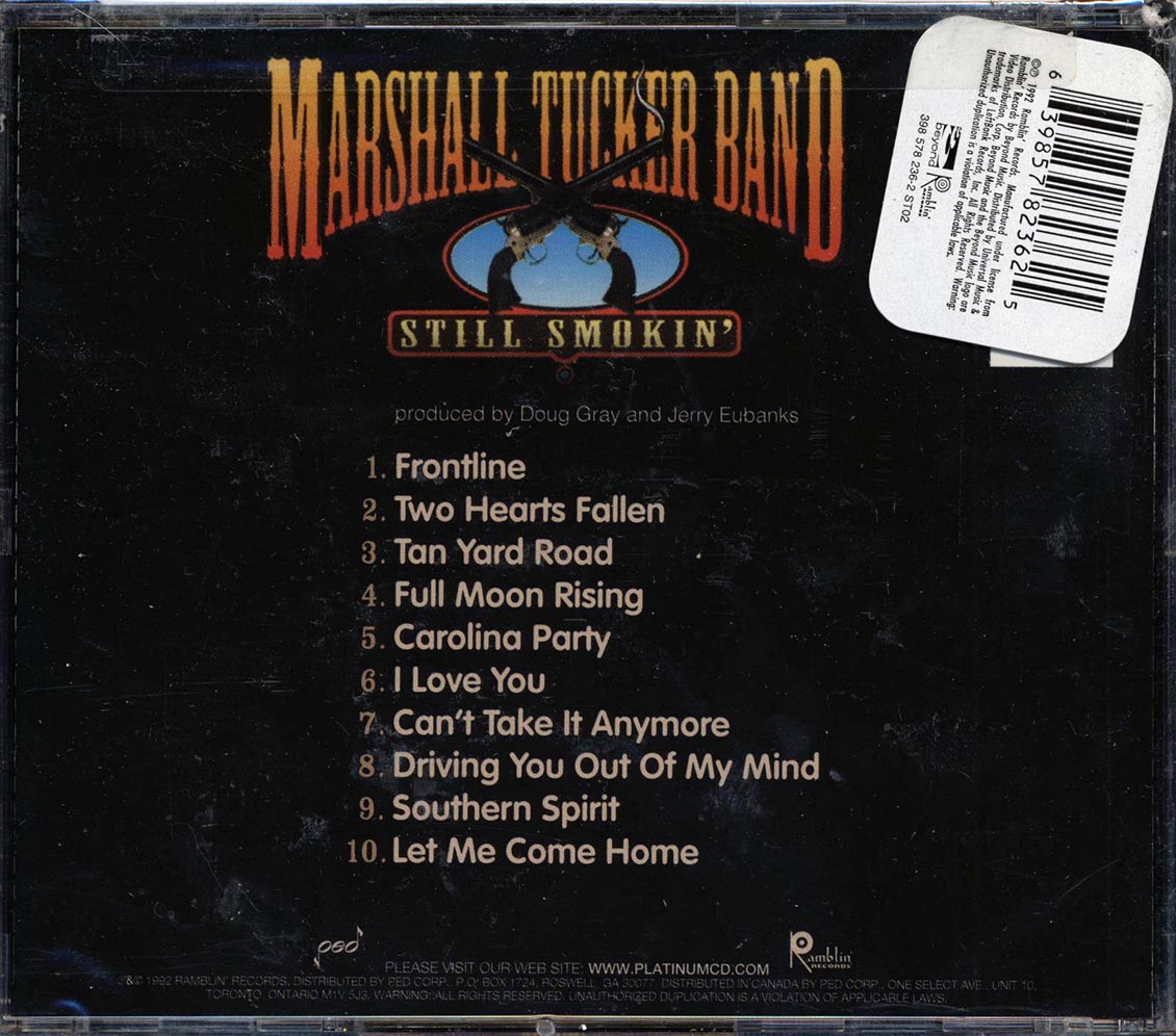 The Marshall Tucker Band Still Smokin' Music CD