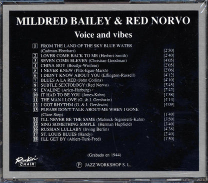 Mildred Bailey, Red Norvo - Voice And Vibes Music CD