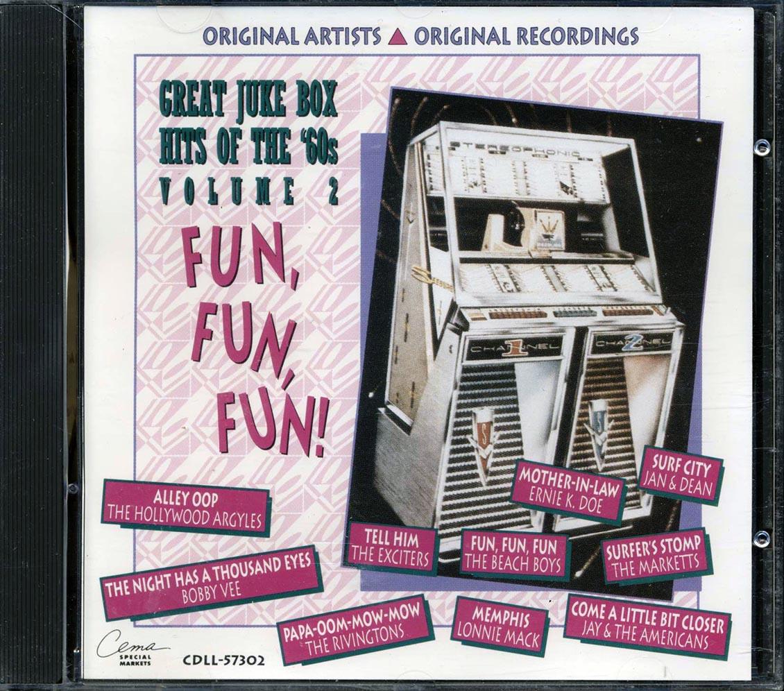 Lonnie Mack, Bobby Vee, The Hollywood Argyles, Jay & The Americans, Etc. - Fun Fun Fun: Great Juke Box Hits Of The '60s Volume 2 Music CD