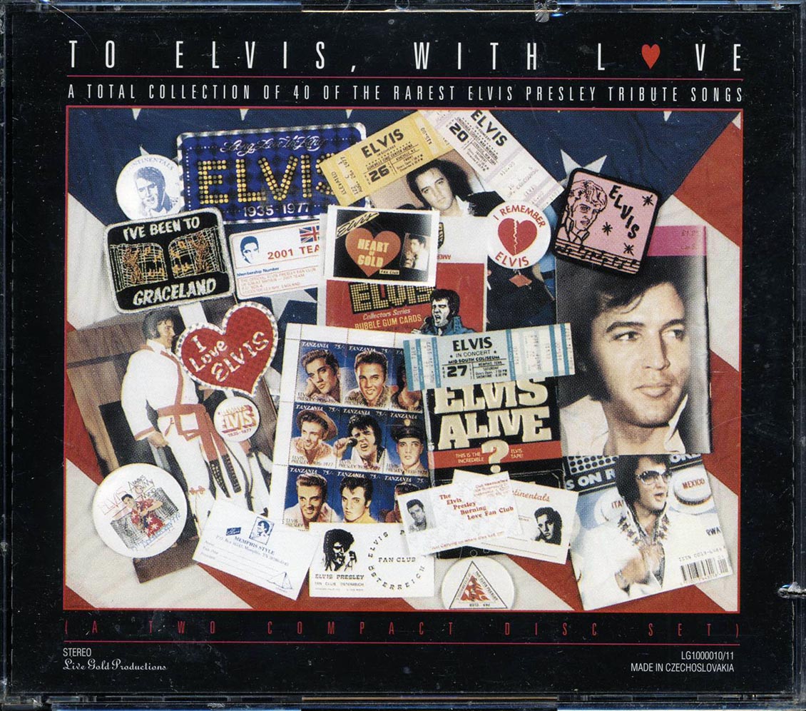 Various - To Elvis, With Love: A Total Collection Of 40 Of The Rarest Elvis Presley Tribute Songs (40 tracks) (2xCD) Music CD