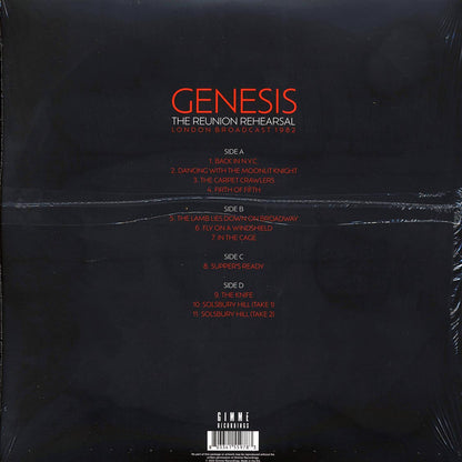 Genesis The Reunion Rehearsals: London Broadcast 1982 2xLP Vinyl Record