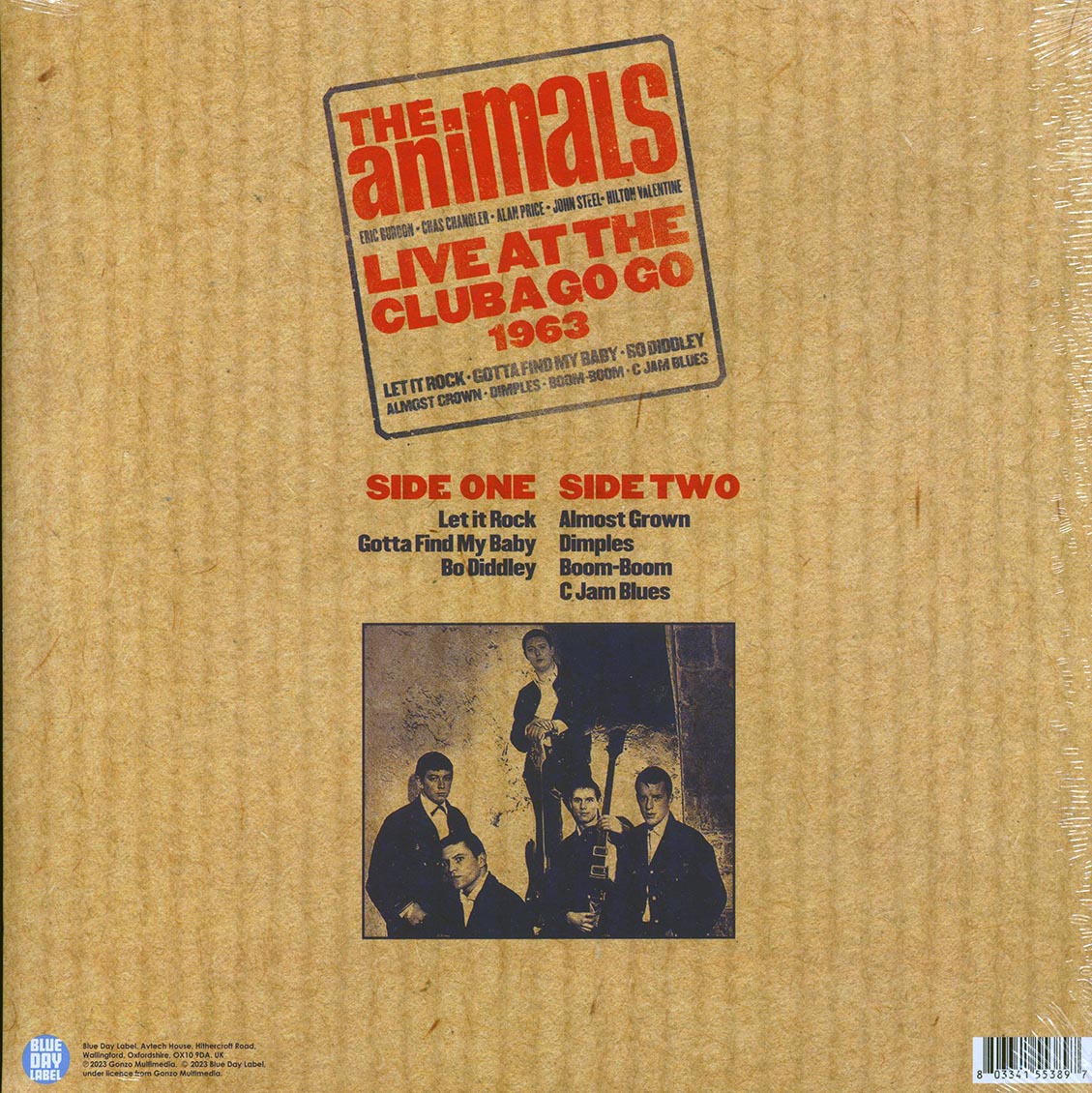 The Animals - Live At The Club A Go Go 1963 Vinyl Record