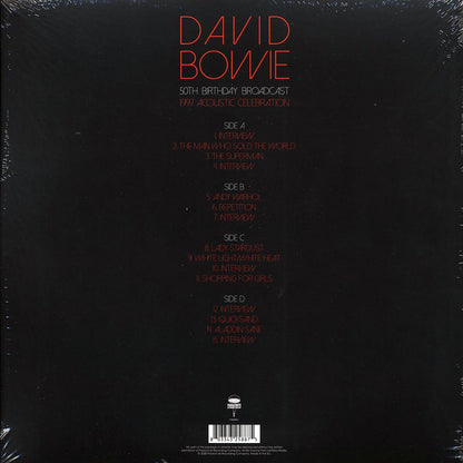 David Bowie - 50th Birthday Broadcast: 1997 Acoustic Celebration (2xLP) Vinyl Record