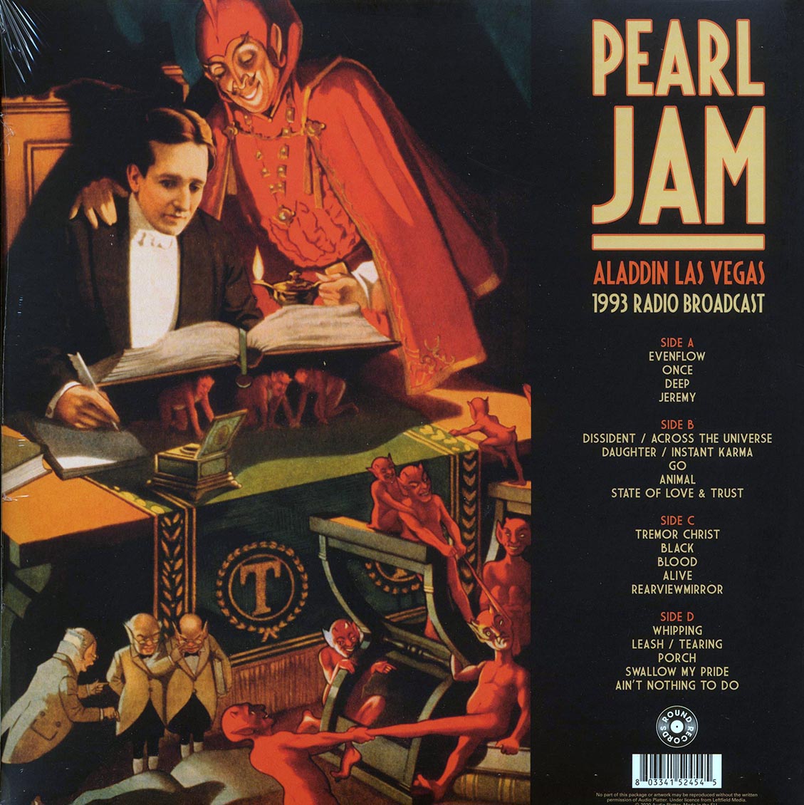 Pearl Jam Aladdin Las Vegas 1993 Radio Broadcast 2xLP Vinyl Record