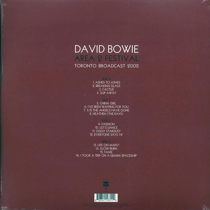 David Bowie - Area 2 Festival: Toronto Broadcast 2002 (2xLP) Vinyl Record