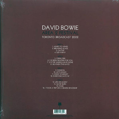 David Bowie Area 2 Festival Toronto Broadcast 2002 Vinyl Record