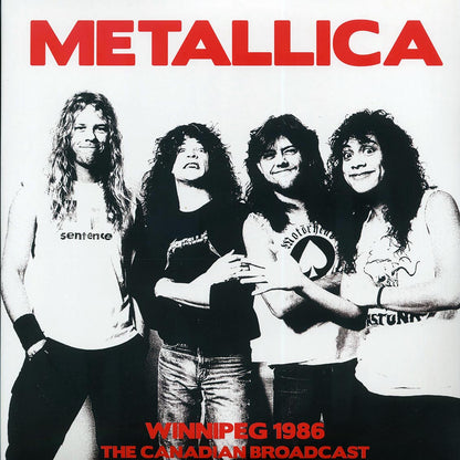 Metallica Winnipeg 1986: The Canadian Broadcast ltd. ed. 2xLP red Vinyl Record