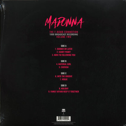 Madonna - The F-bomb Commotion Volume 2: 1990 Broadcast Recording (2xLP) Vinyl Record