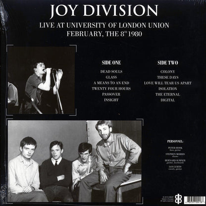 Joy Division - Live At University Of London Union, February, The 8th 1980 Vinyl Record