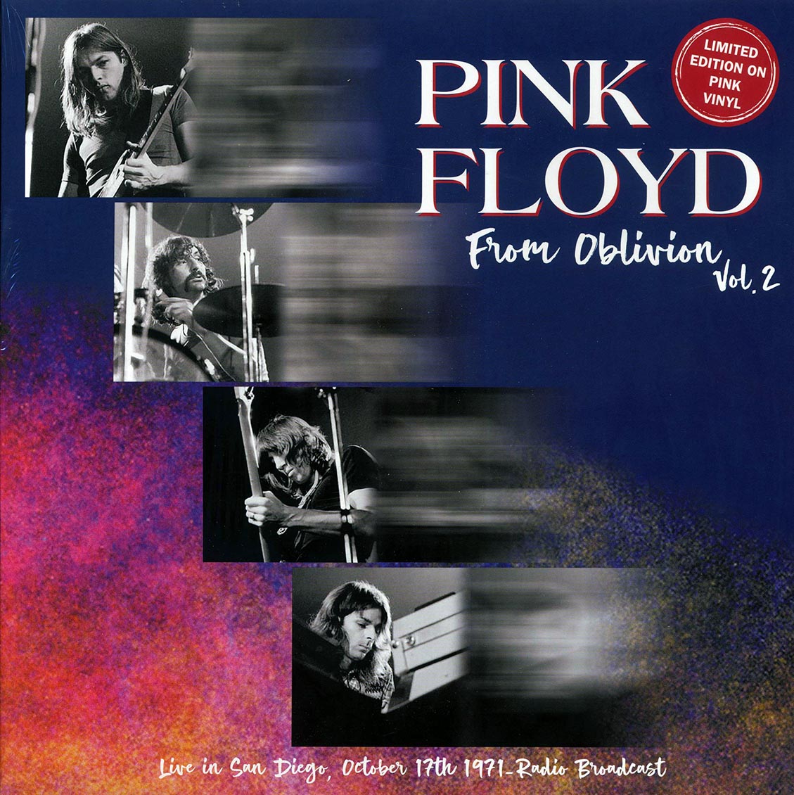 Pink Floyd From Oblivion Volume 2: Live In San Diego, October 17th, 1971 ltd. ed. pink Vinyl Record
