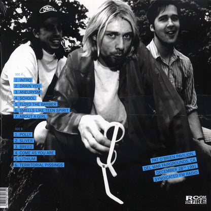 Nirvana Pat O'Brien Pavilion Del Mar Fairgrounds: The Broadcast 1991 December 28th ltd. ed. turquoise Vinyl Record