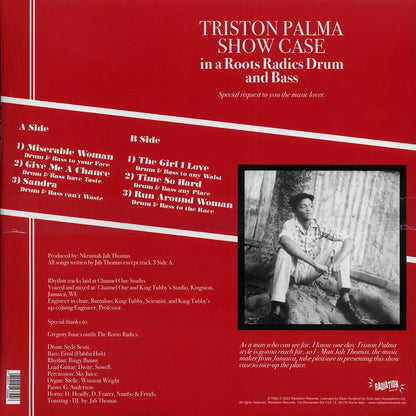 Triston Palmer - Showcase In A Roots Radics Drum And Bass Vinyl Record