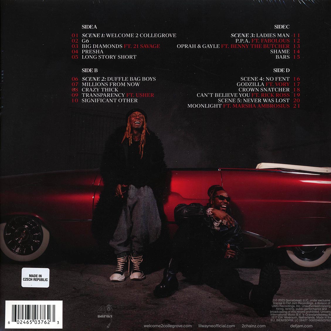 2 Chainz, Lil Wayne - Welcome To Collegrove (RSD 2024) (2xLP) Vinyl Record