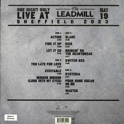 Def Leppard - One Night Only: Live At The Leadmill 2023 (RSD 2024) (ltd. ed.) (2xLP) (grey vinyl) Vinyl Record
